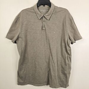 John Varvatos Single Stitch Embroidered Peace Sign Short Sleeve Bohdi Polo XL